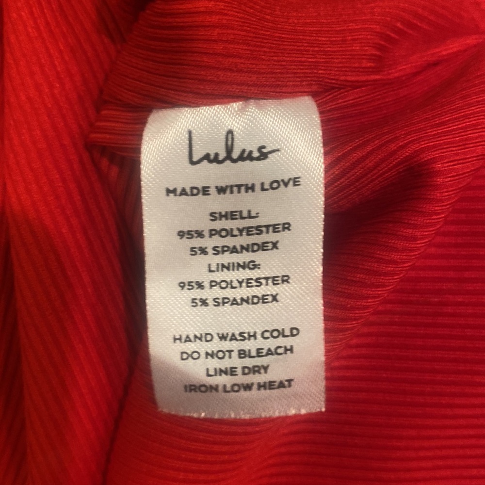 Lulus Ever So Sweet Red Ribbed Tie-Strap Bodycon Mini Dress - Picture 8 of 9